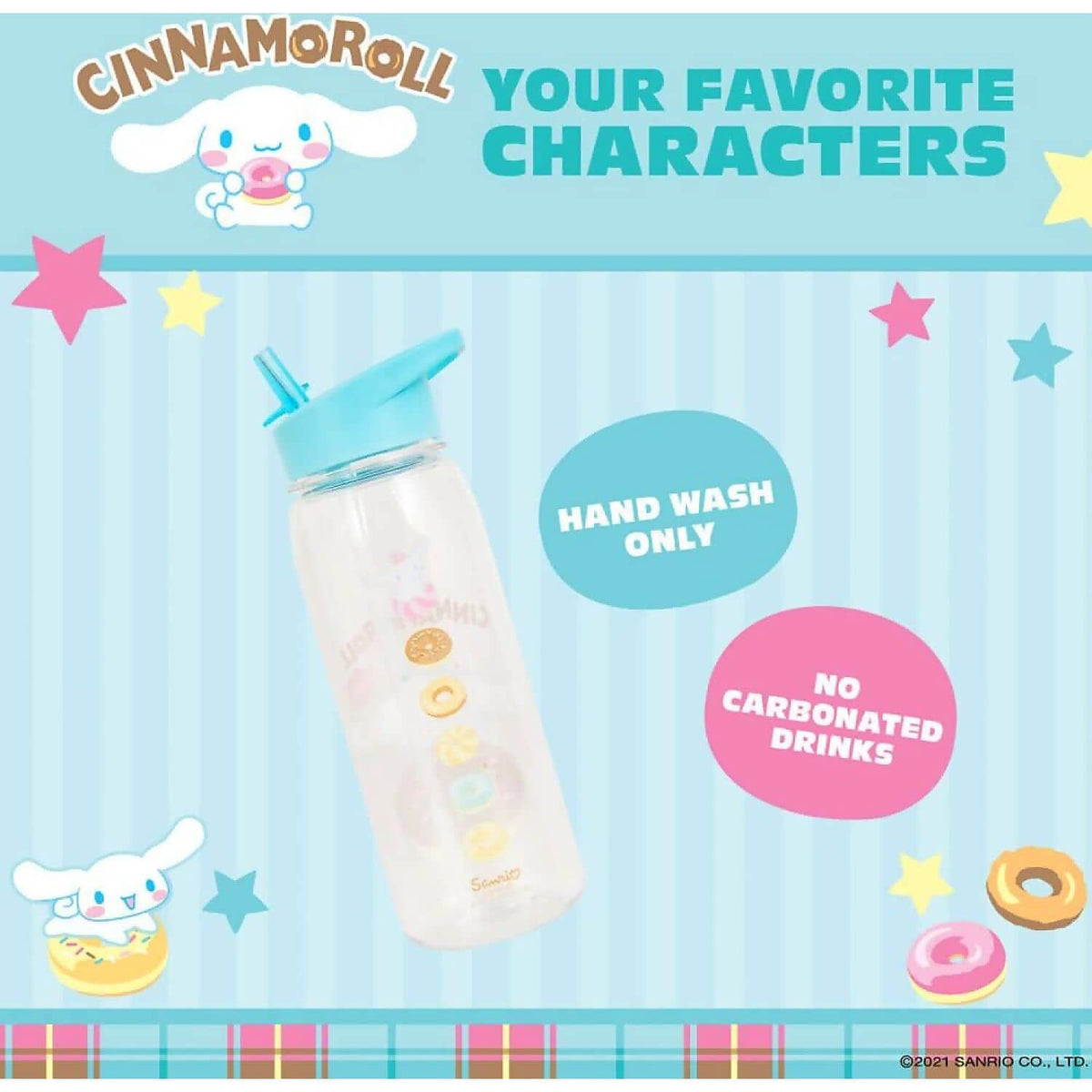 Hello Kitty - and Friends - Cinnamoroll Flip Top Bottle 700ml - Jasnor