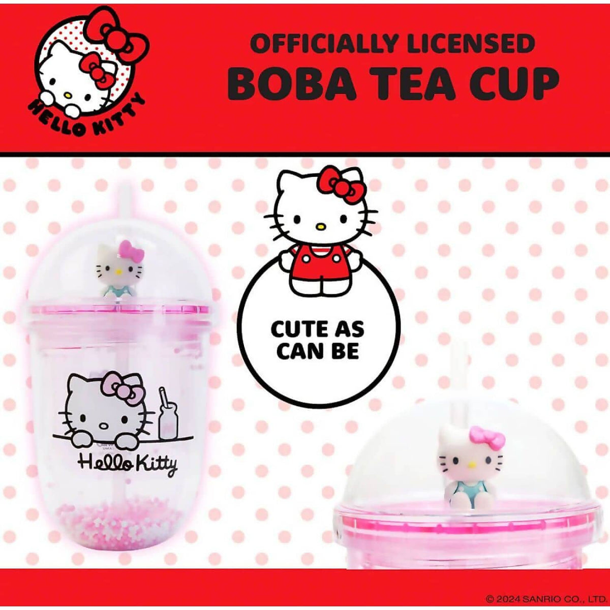 Hello Kitty - and Friends - Hello Kitty Boba Cup 350ml - Jasnor