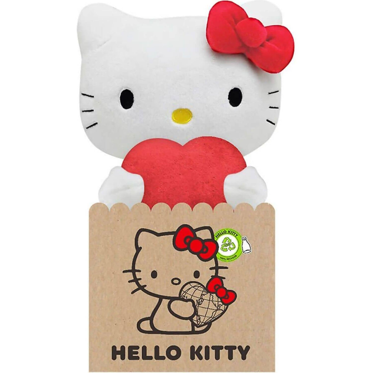 Hello Kitty - And Friends - Hello Kitty Heart Eco Large 24cm Plush - Jasnor