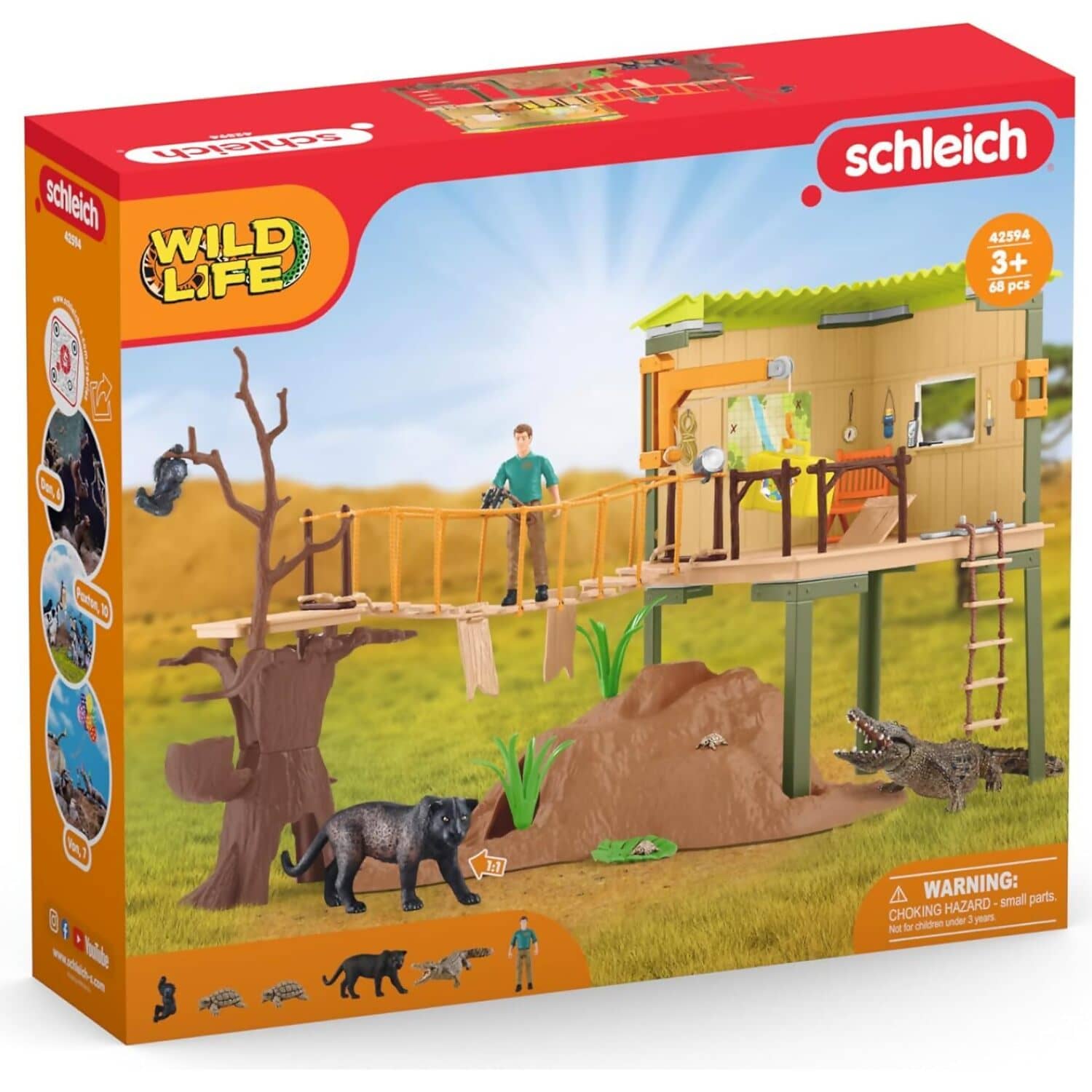 Schleich - Wild Life Ranger Station Wild Life Playset