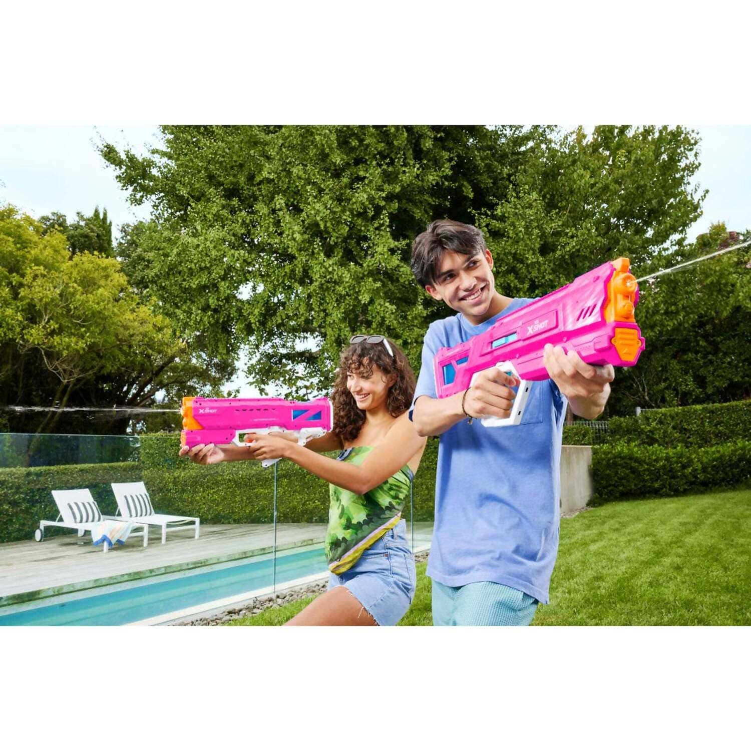 ZURU - X-Shot Motorized Fast Fill Motor Soaker - Hydra Pulse Pink