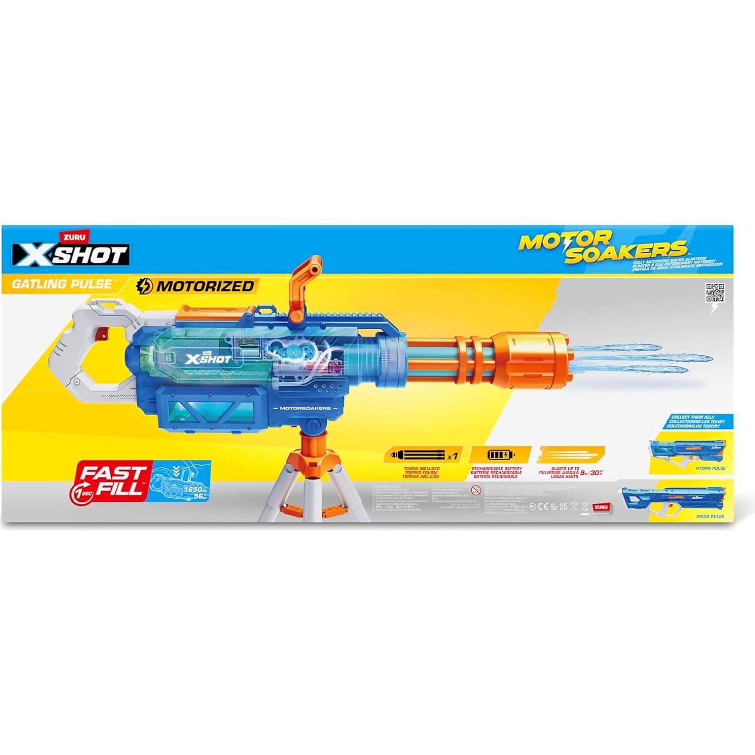 ZURU - X-Shot Motorized Fast Fill Motor Soakers - Gatling Pulse