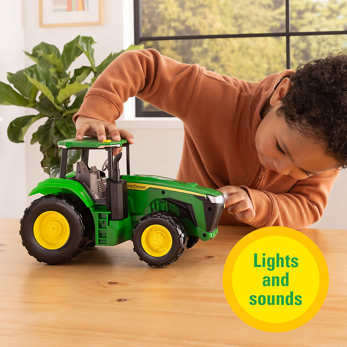 John Deere - Lights & Sounds Tractor Toy 12-Inches