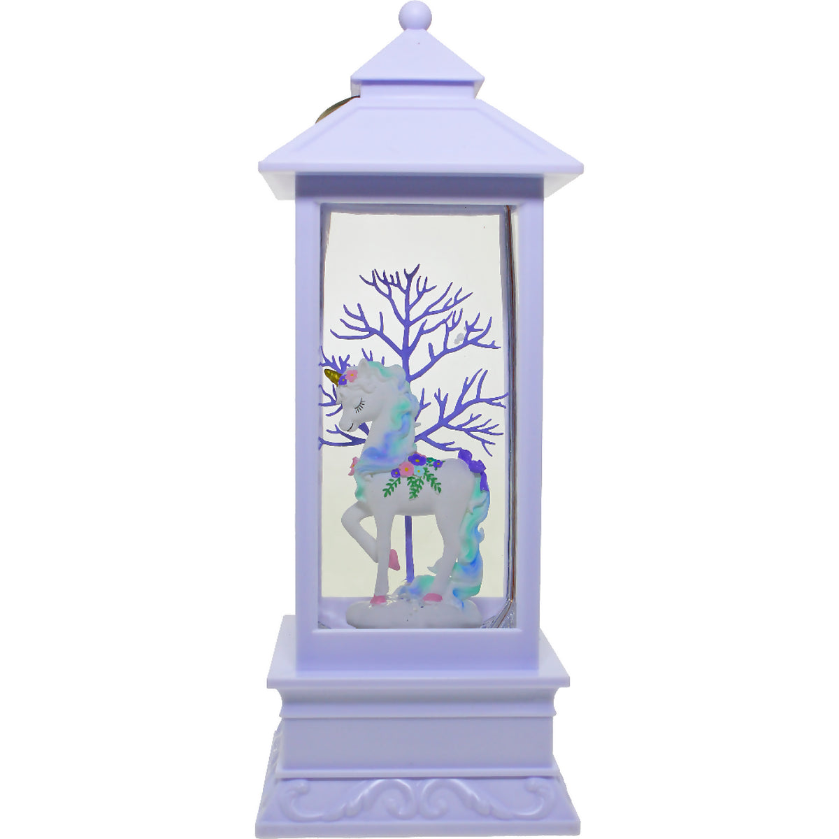 Cotton Candy - White Lantern Unicorn Purple Tree