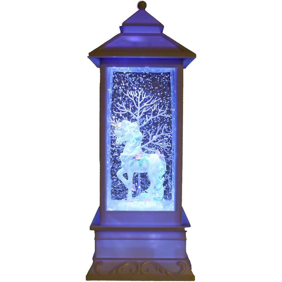 Cotton Candy - White Lantern Unicorn Purple Tree