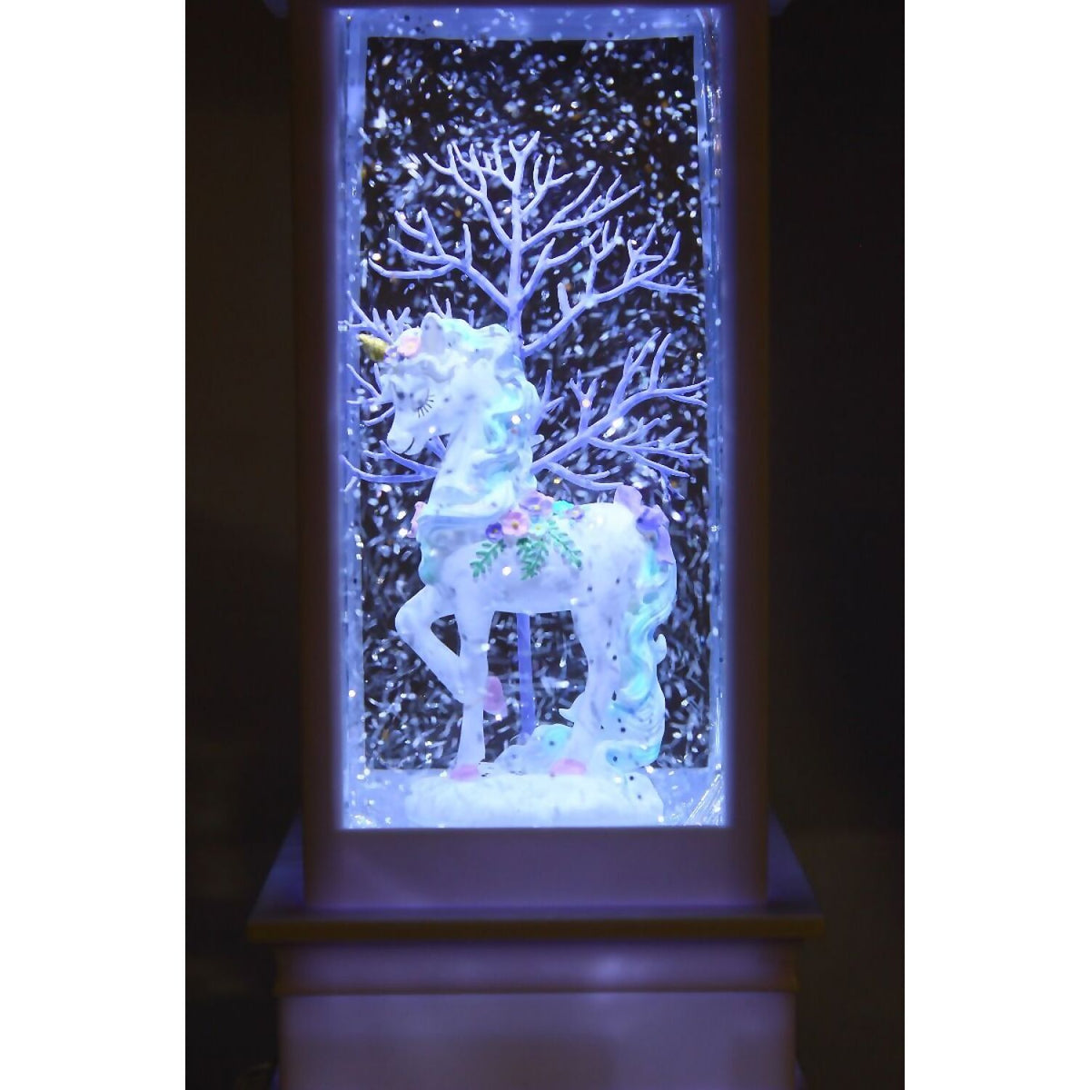 Cotton Candy - White Lantern Unicorn Purple Tree