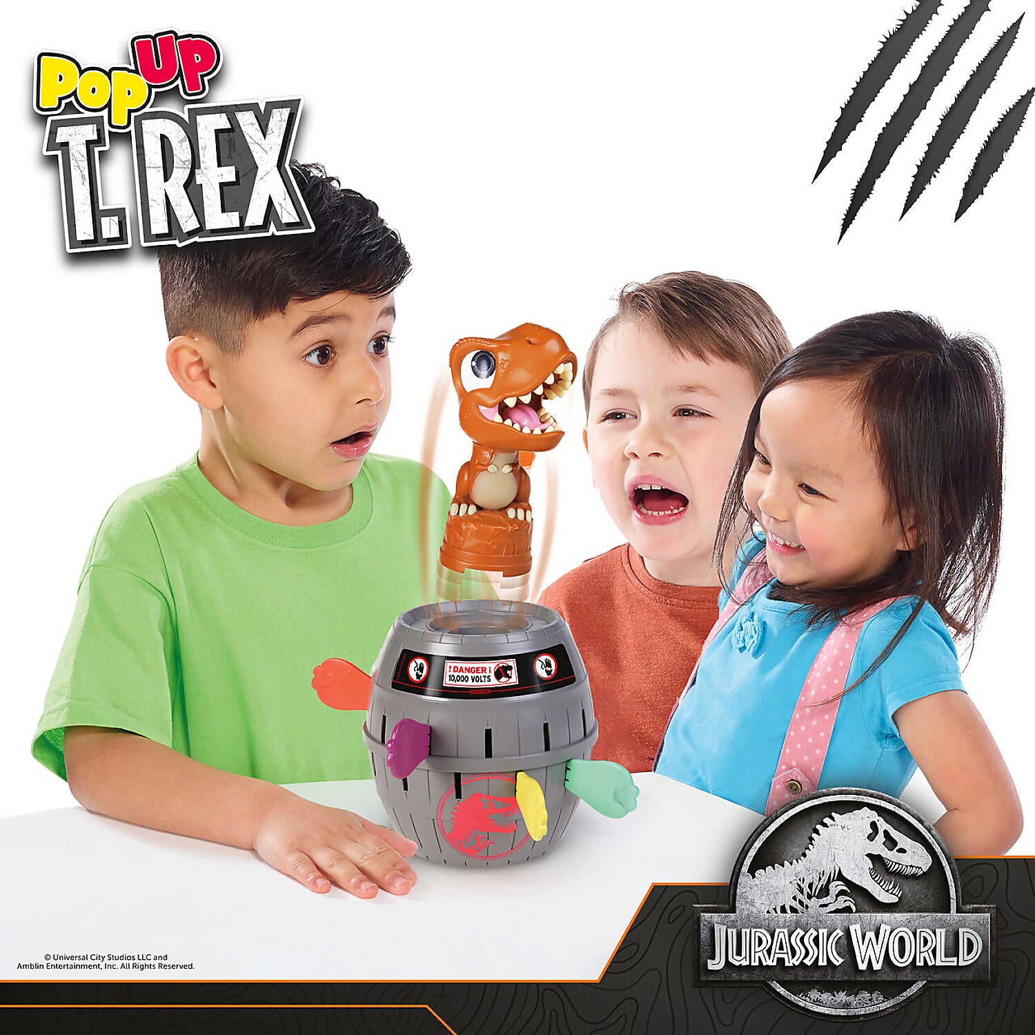 TOMY - Jurassic World Pop Up T.rex Game