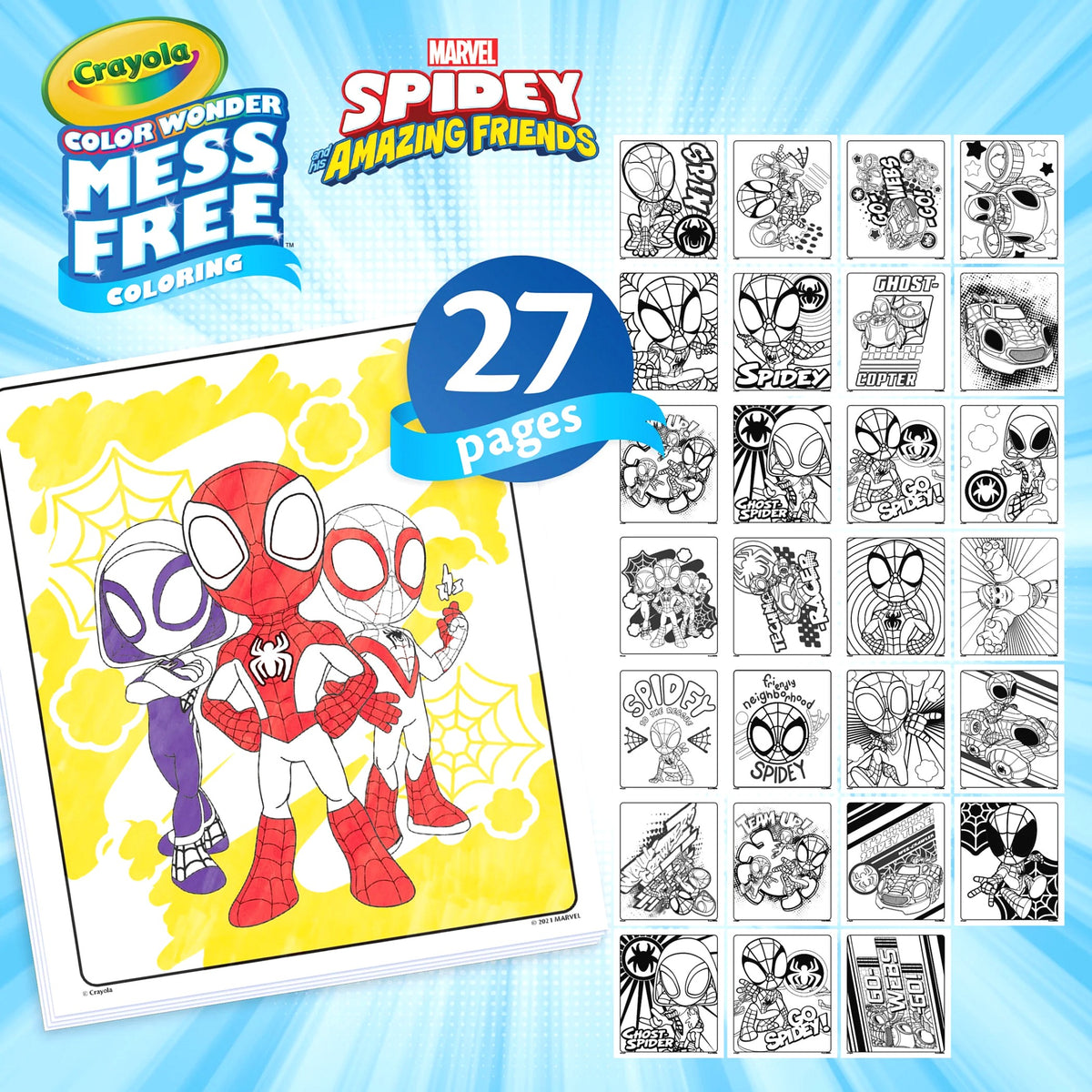 Crayola - Colour Wonder Activity Kit Marvel Spidey and his Amazing Friends