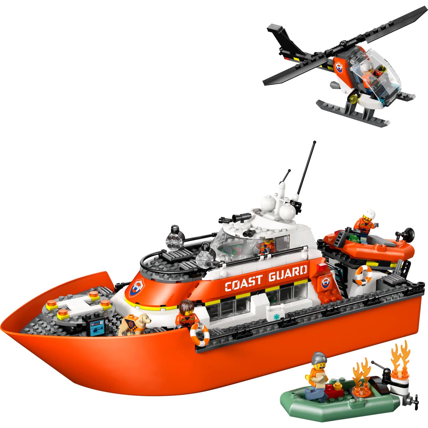 LEGO® 60504 Coast Guard Rescue Boat & Helicopter - City