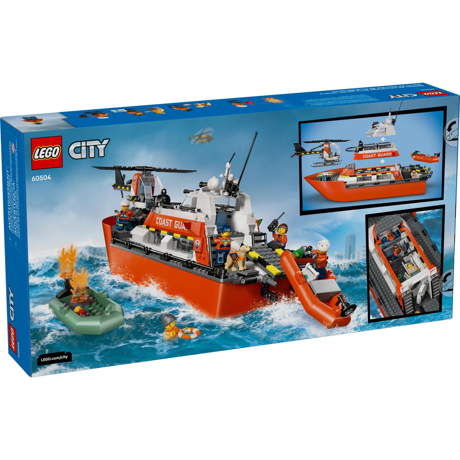 LEGO® 60504 Coast Guard Rescue Boat & Helicopter - City