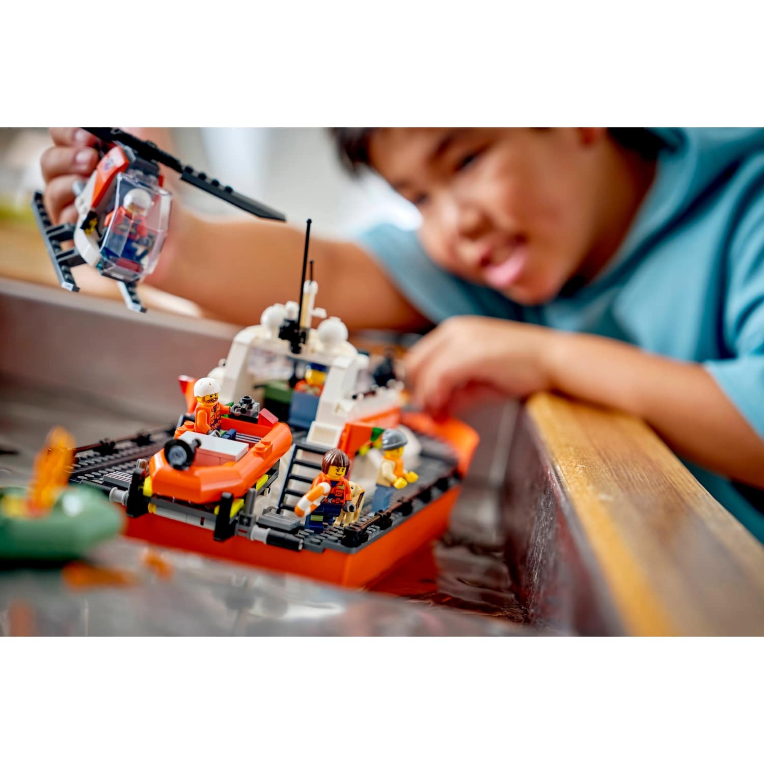 LEGO® 60504 Coast Guard Rescue Boat & Helicopter - City