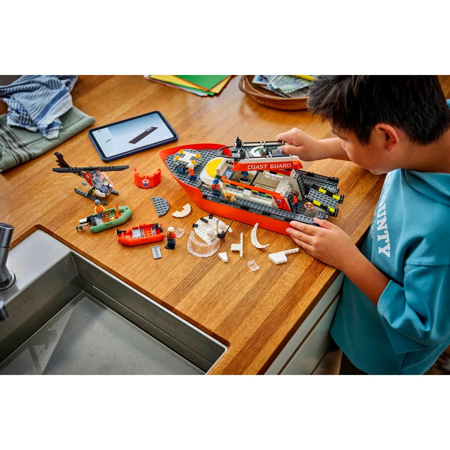 LEGO® 60504 Coast Guard Rescue Boat & Helicopter - City