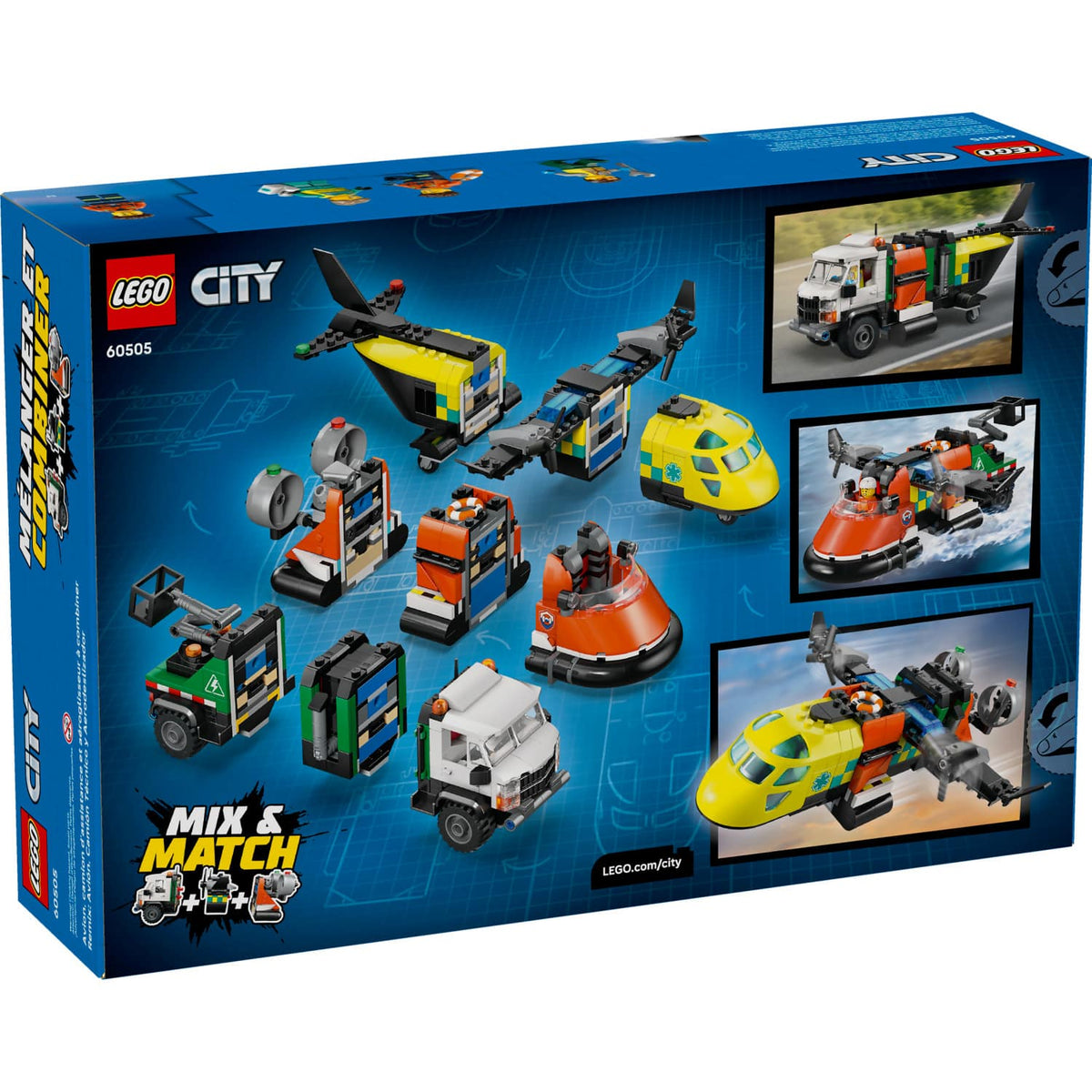 LEGO® 60505 Airplane Service Truck & Hovercraft Remix - City