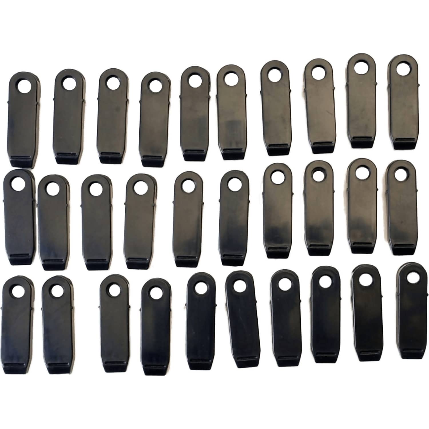 CARRERA - TRACK HOLD DOWN CLIPS 30 X PIECES - SCREW CONNECTION - SLOT CAR TRACK ACCESSORIES