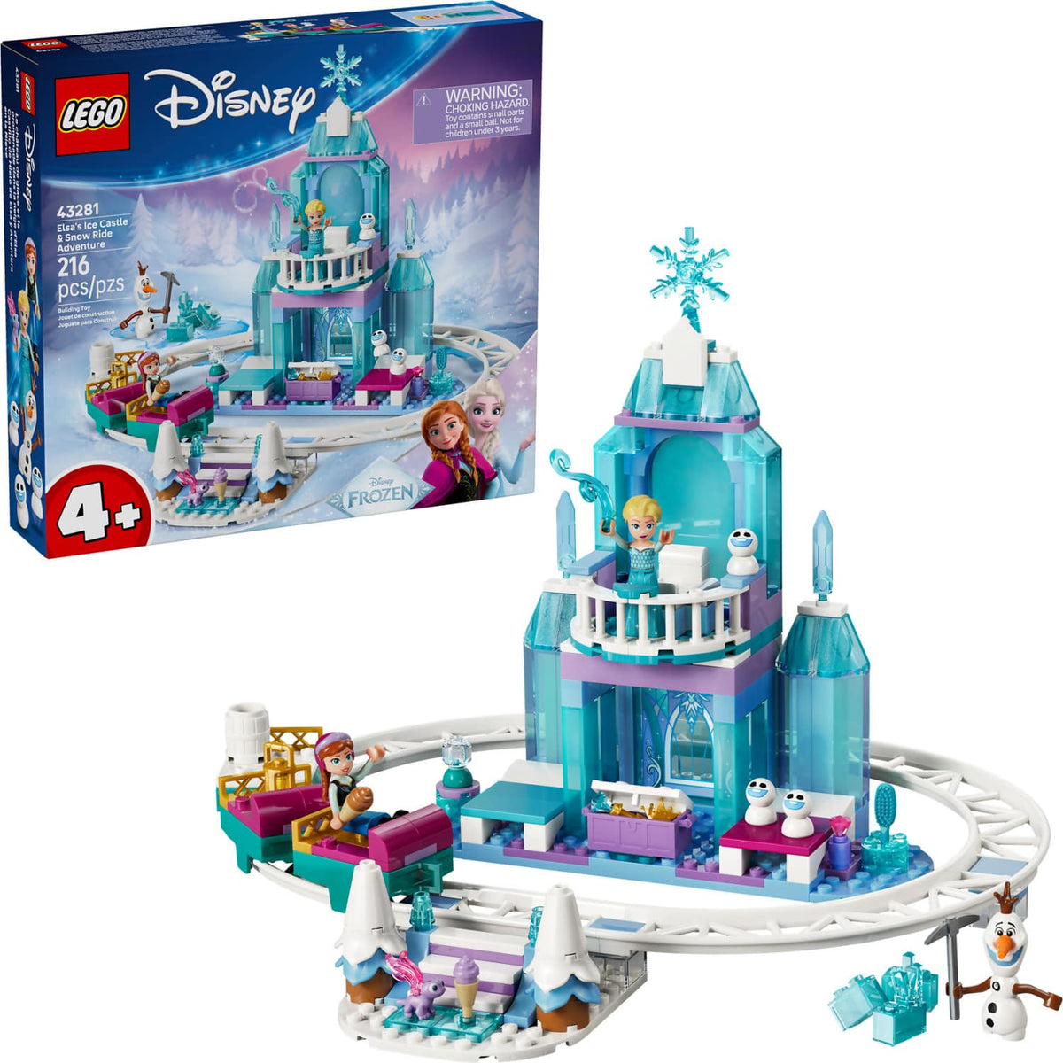 LEGO® 43281 Elsa's Ice Castle & Snow Ride Adventure - Disney 4+