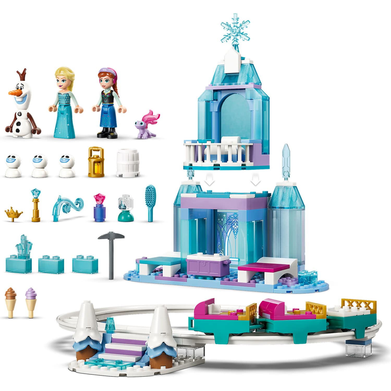 LEGO® 43281 Elsa's Ice Castle & Snow Ride Adventure - Disney 4+