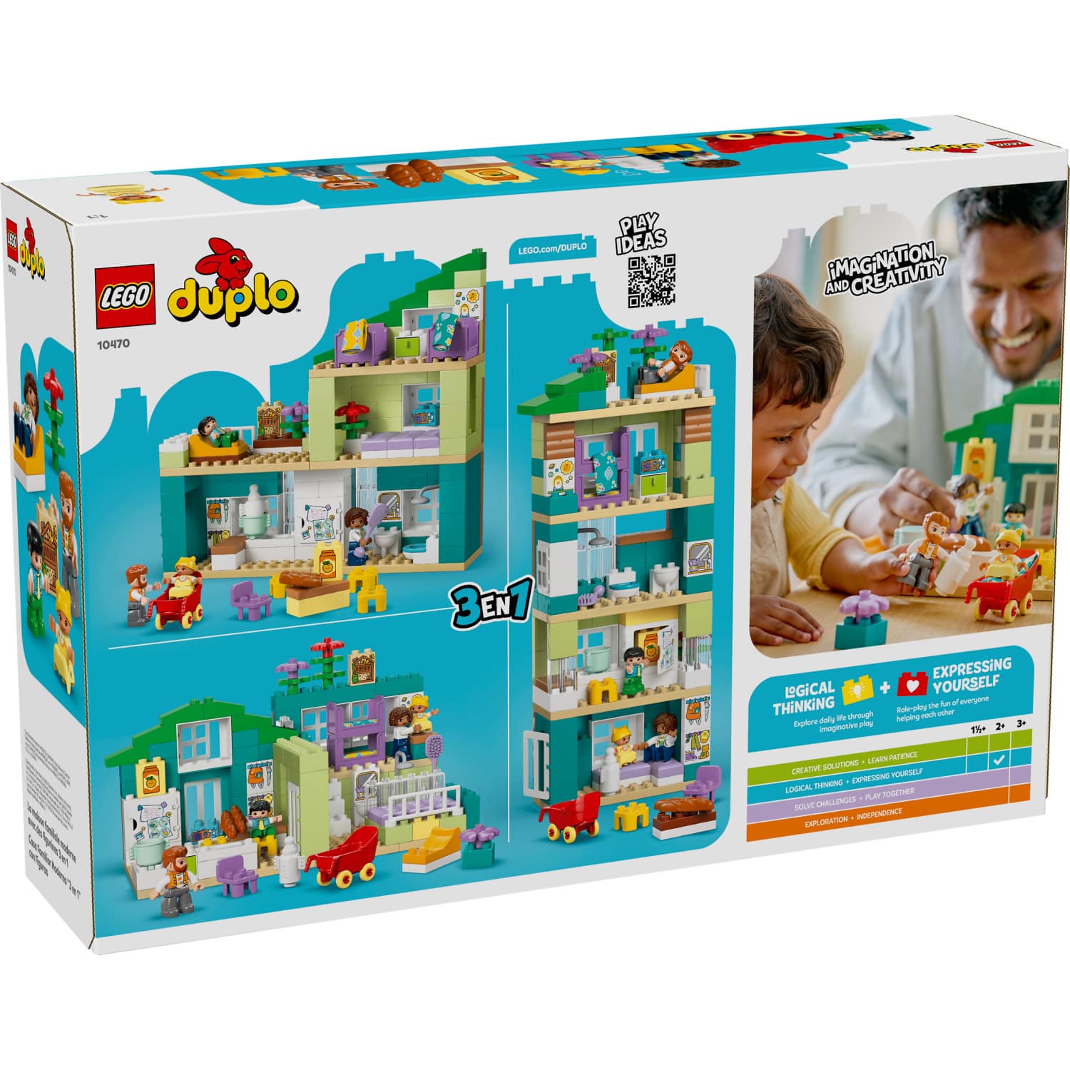 LEGO® 10470 3-in-1 Modern Family House with Figures -  DUPLO®
