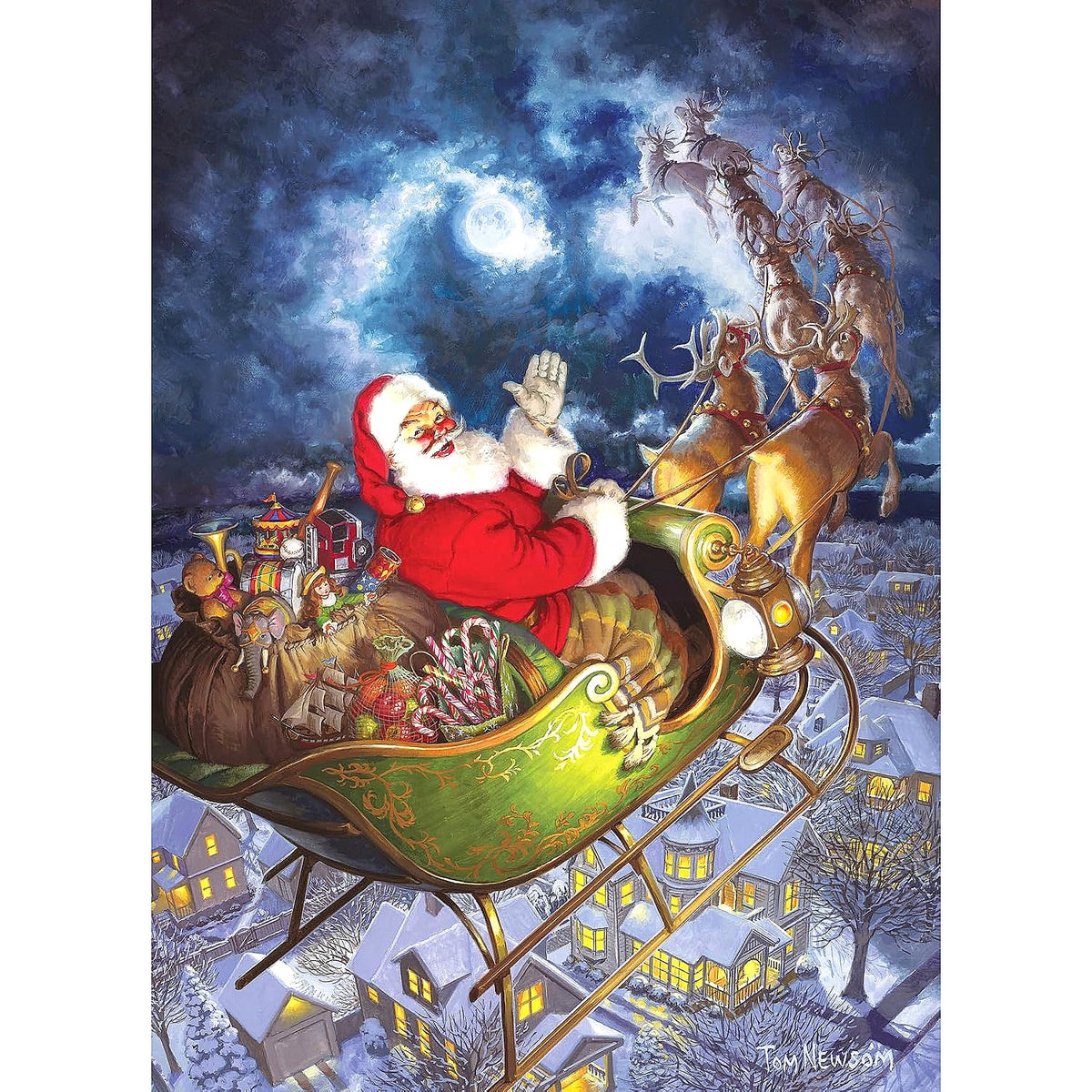 Cobble Hill - Merry Christmas to All Jigsaw Puzzle 1000 Pieces - Xmas