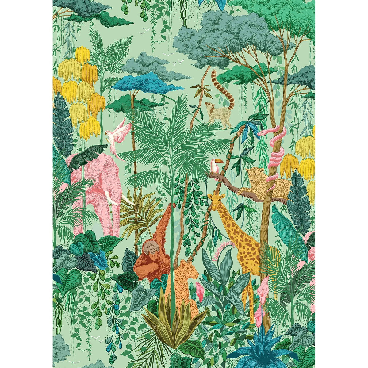 Gibsons - The Art File Jungle Animals Jigsaw Puzzle 1000 Pieces
