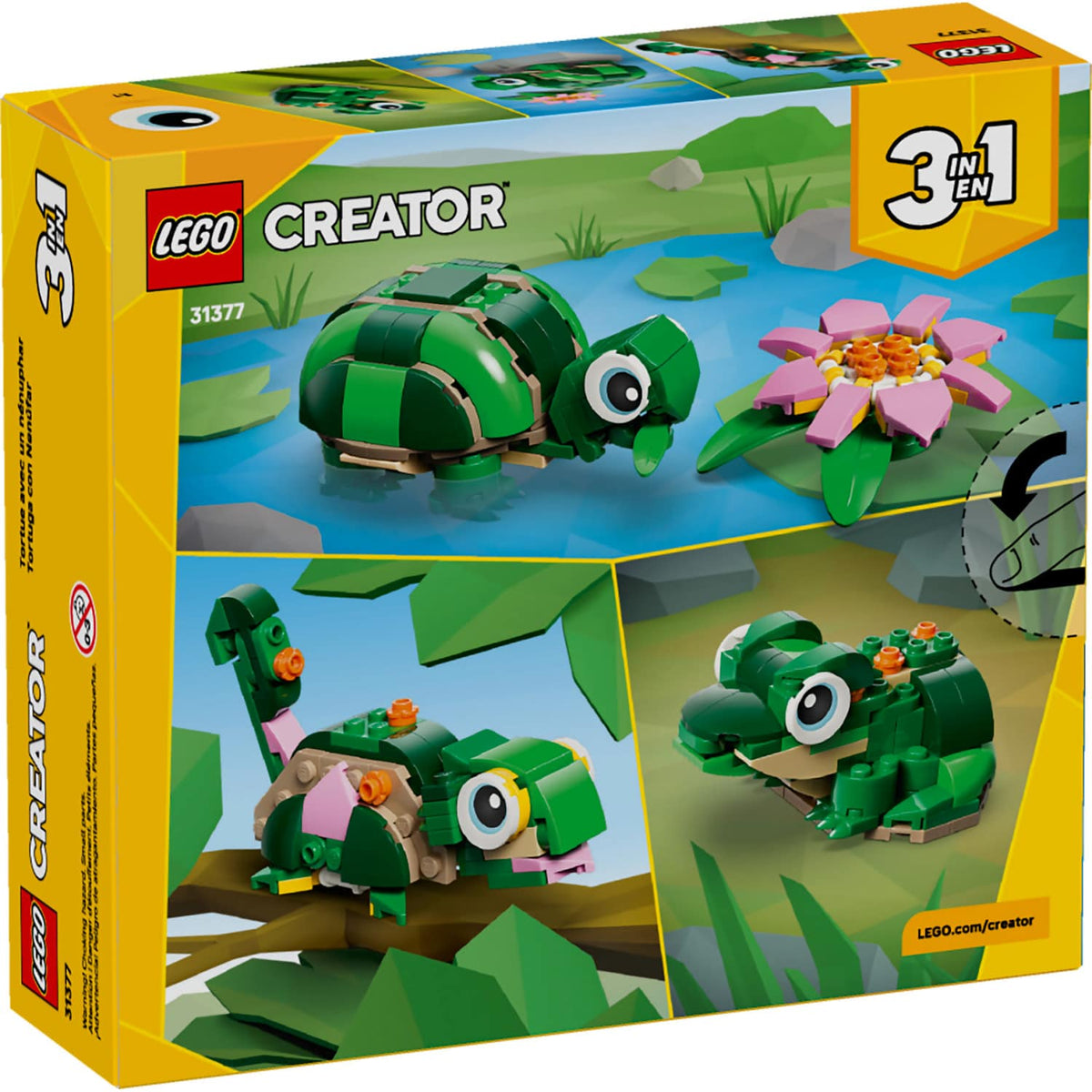LEGO® 31377 Turtle with a Water Lily Flower - Creator 3-in-1