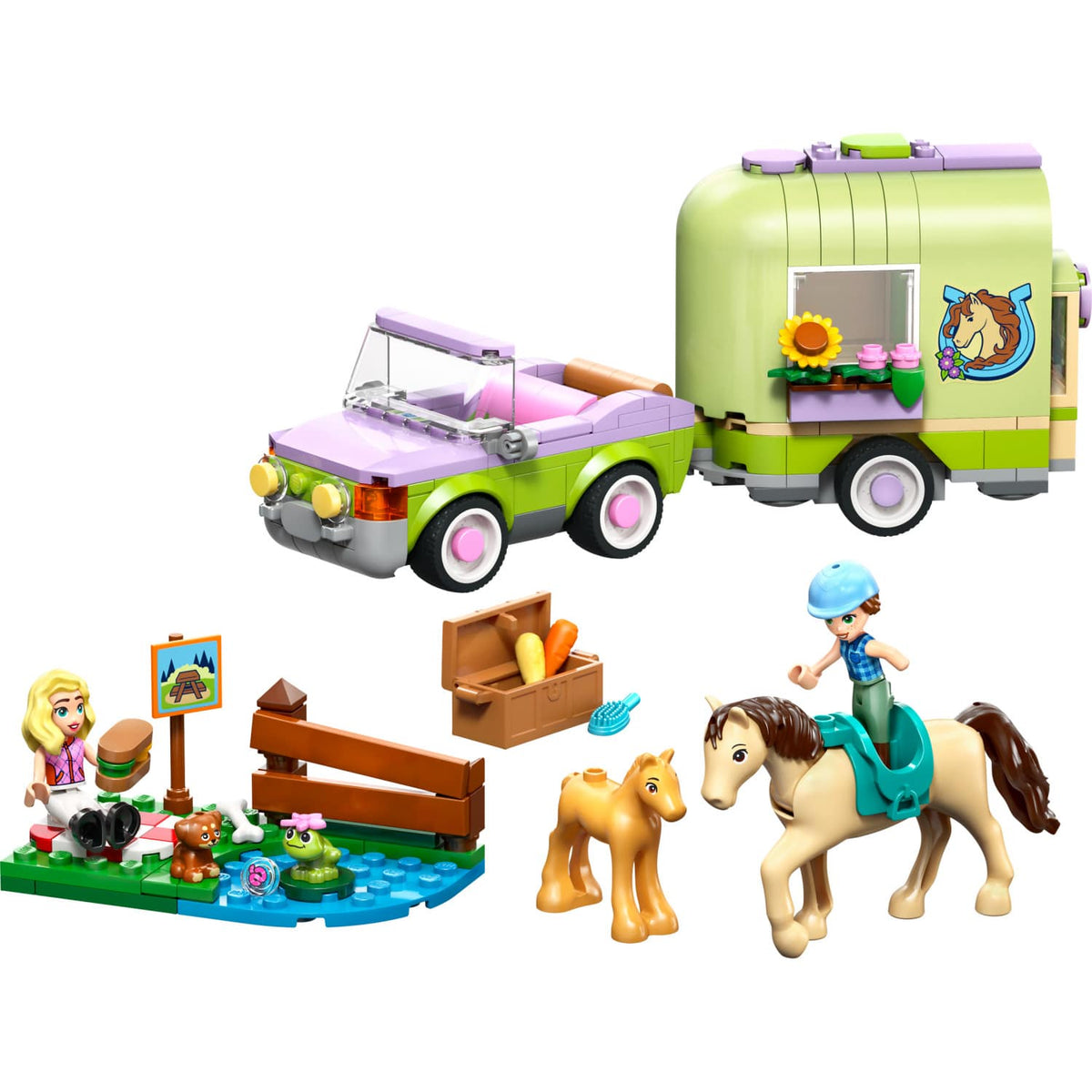 LEGO® 42695 Horse & Baby Foal Trailer - Friends