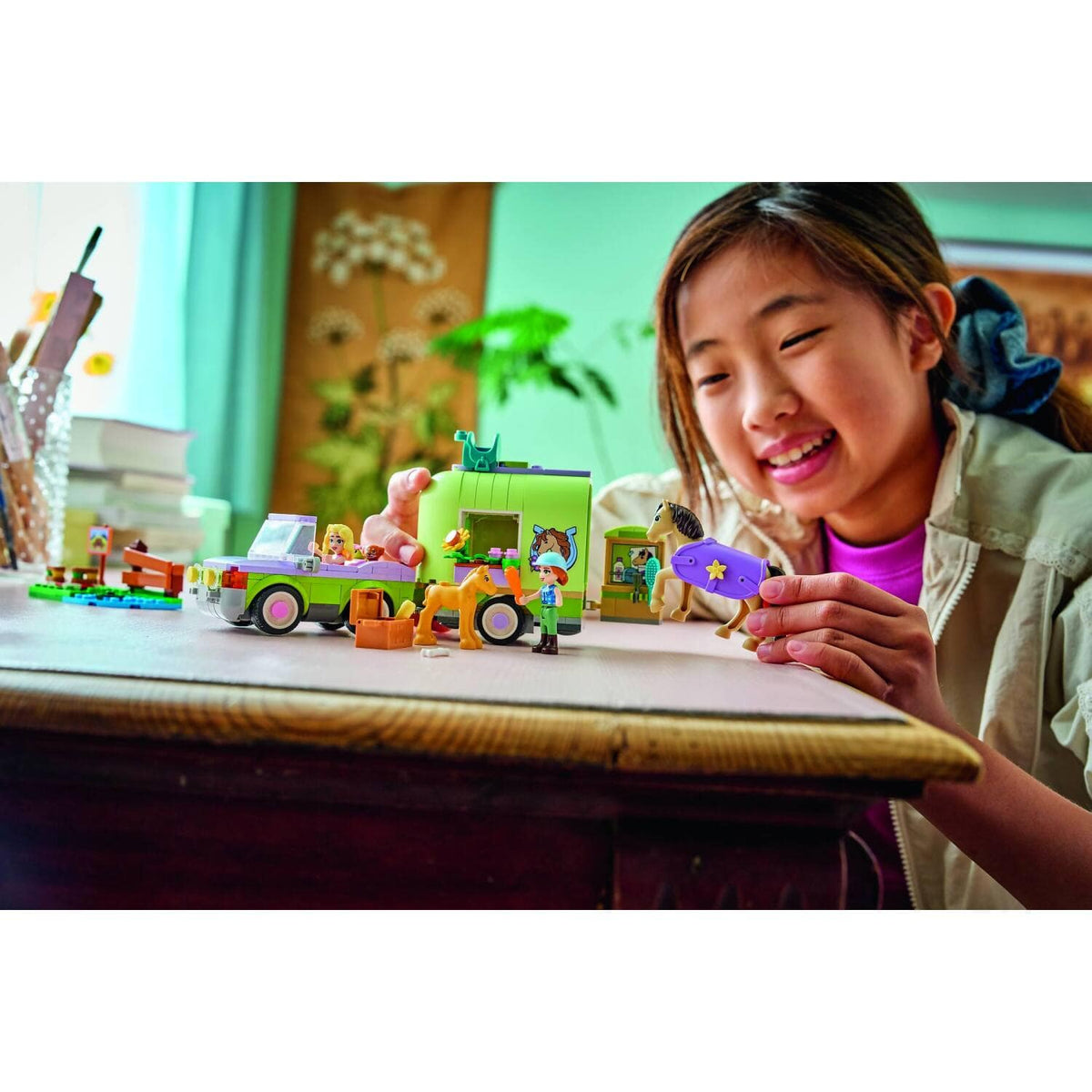LEGO® 42695 Horse & Baby Foal Trailer - Friends