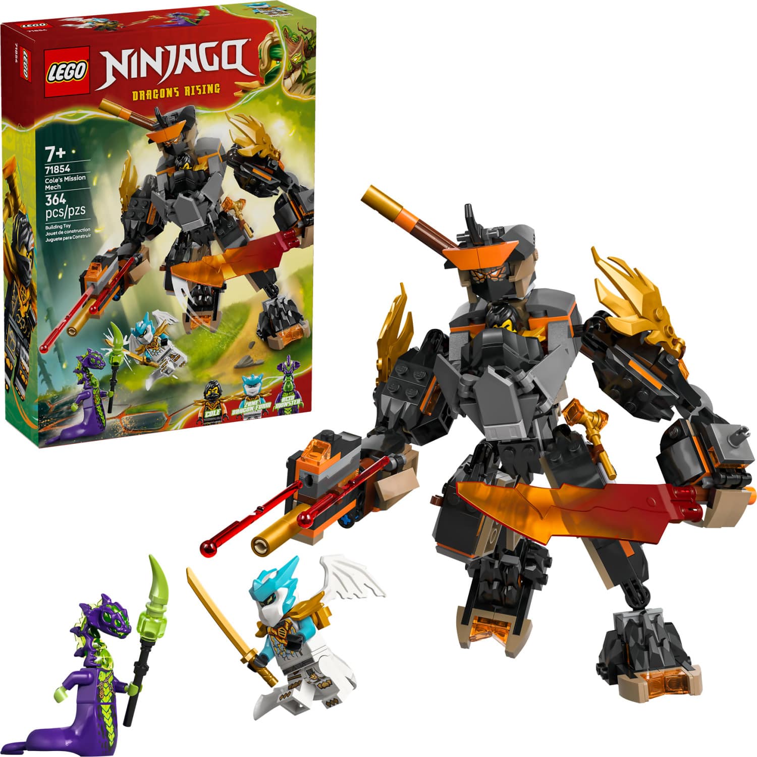 LEGO® 71854 Cole's Mission Mech & Dragon Zane - NINJAGO®