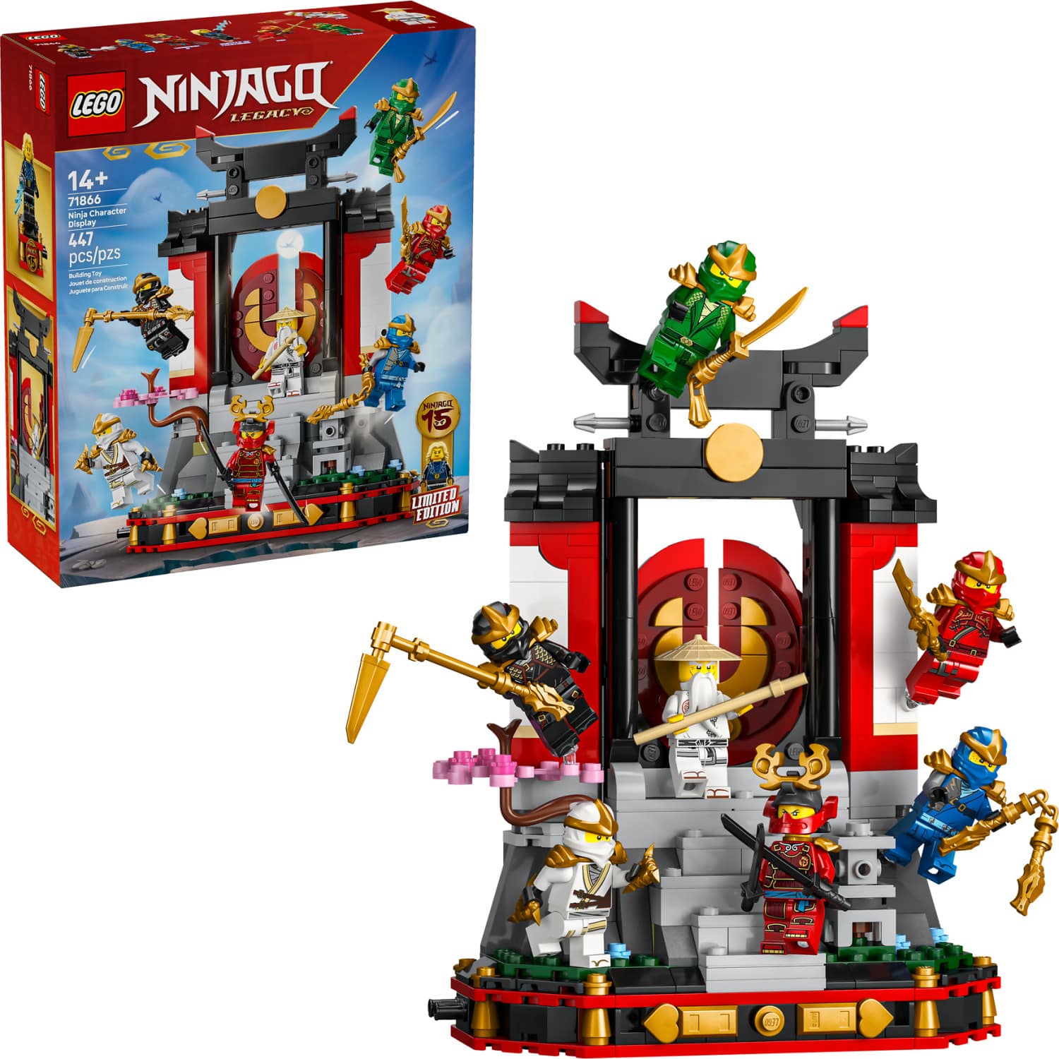 LEGO® 71866 Ninja Character Display 15th Anniversary - NINJAGO®