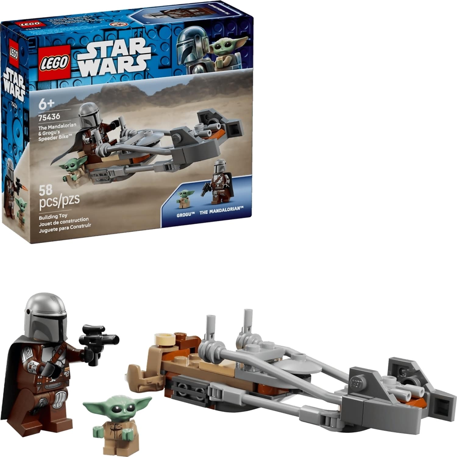 LEGO® 75436 The Mandalorian & Grogu's Speeder Bike - Star Wars™