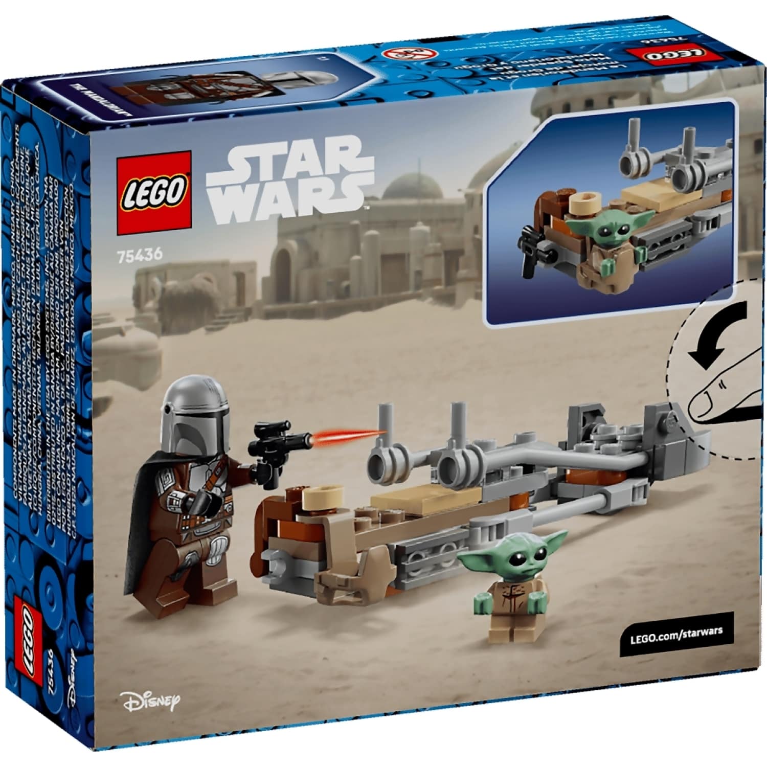 LEGO® 75436 The Mandalorian & Grogu's Speeder Bike - Star Wars™
