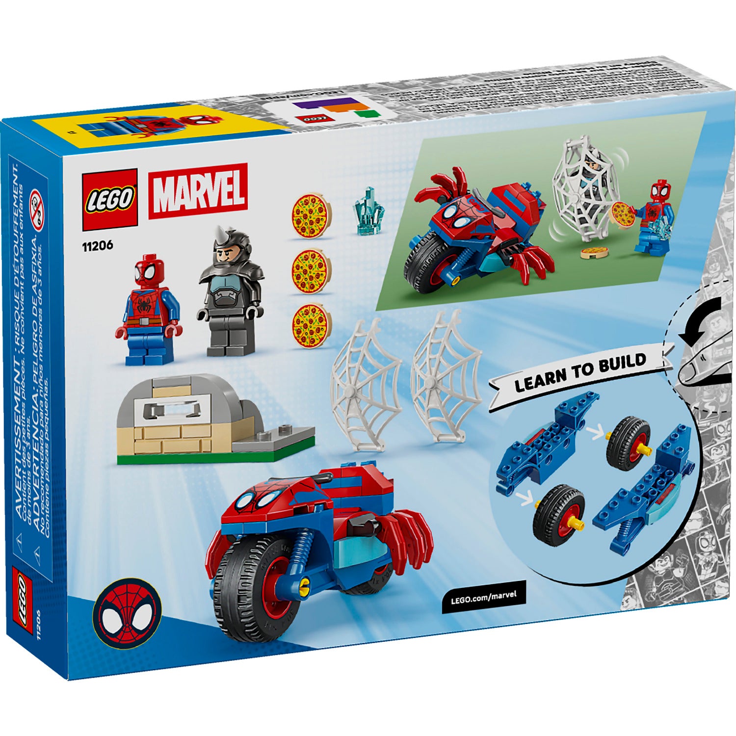 LEGO® 11206 Spidey on his Motorcycle vs. Rhino - Marvel Super Heroes 4+