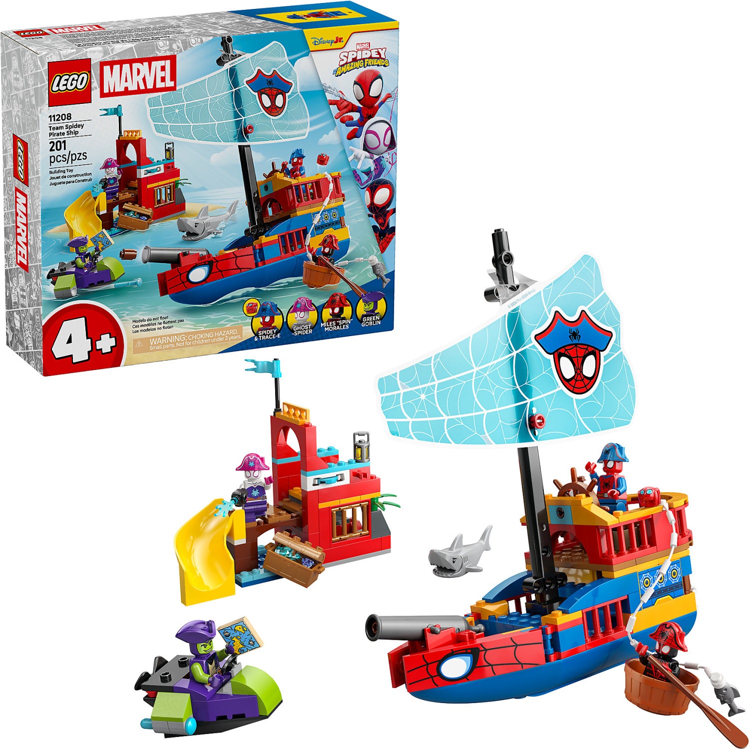 LEGO® 11208 Team Spidey Pirate Ship - Marvel Super Heroes 4+