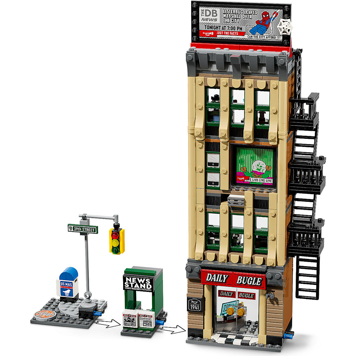 LEGO® 76342 Spider-Man vs. Mysterio: The Daily Bugle - Marvel Super Heroes