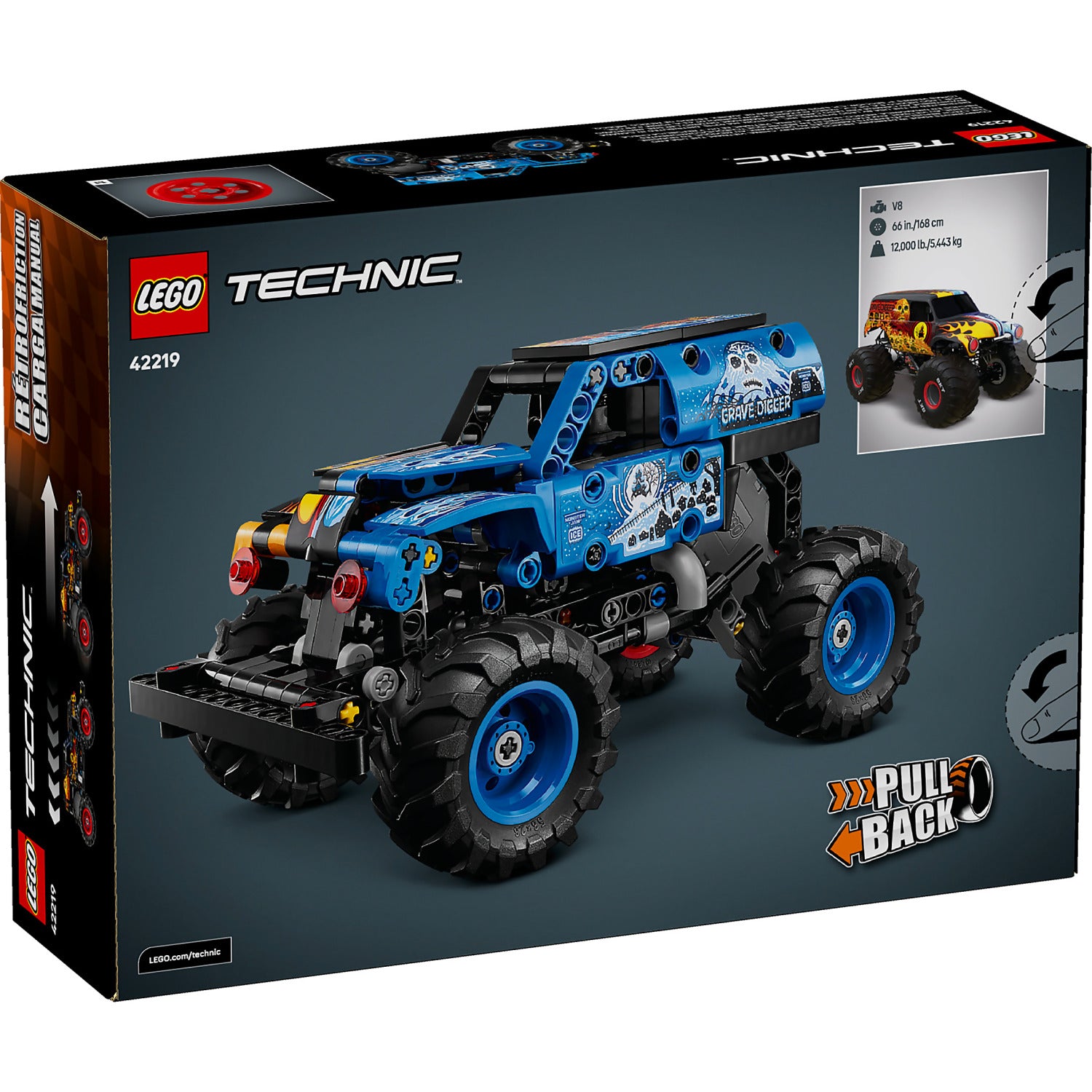 LEGO® 42219 Monster Jam Grave Digger Fire and Ice - Technic