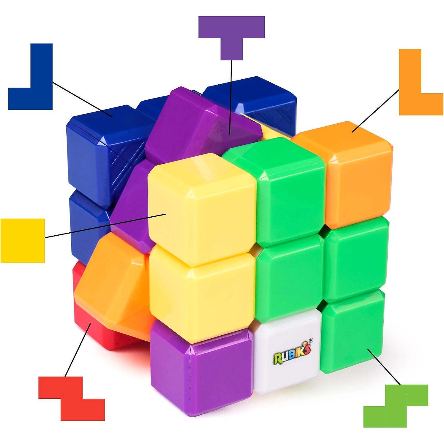 Rubik's - X Tetris Cube 3x3 Rubiks Cube