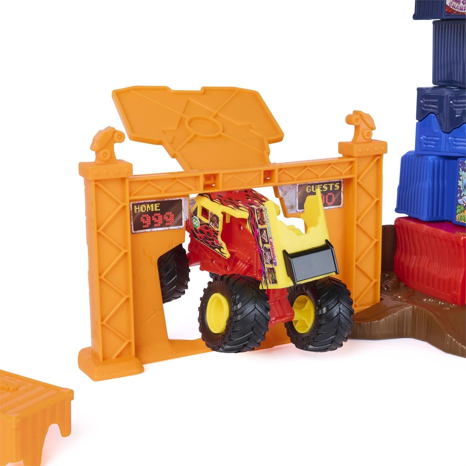Monster Jam - Smash & Bash Classroom Crushers & Crash Course Playset