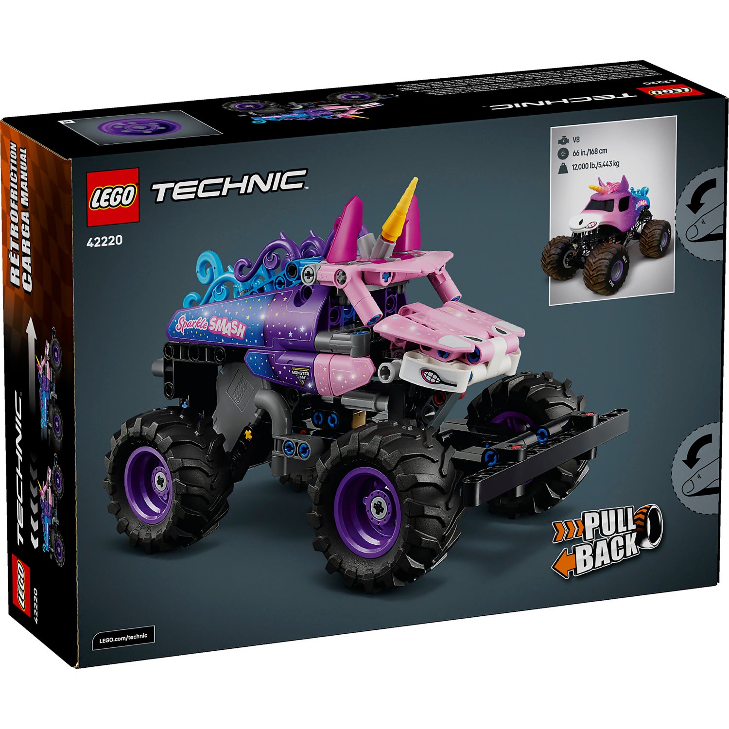 LEGO® 42220 Monster Jam Sparkle Smash Pull-Back - Technic