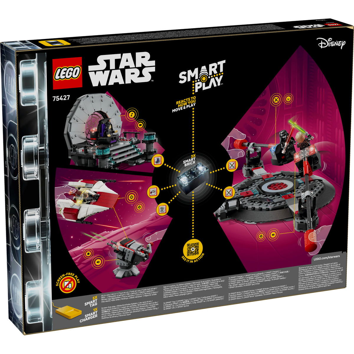 LEGO® 75427 SMART Play™ All-In-One Throne Room Duel & A-Wing™ - Star Wars™