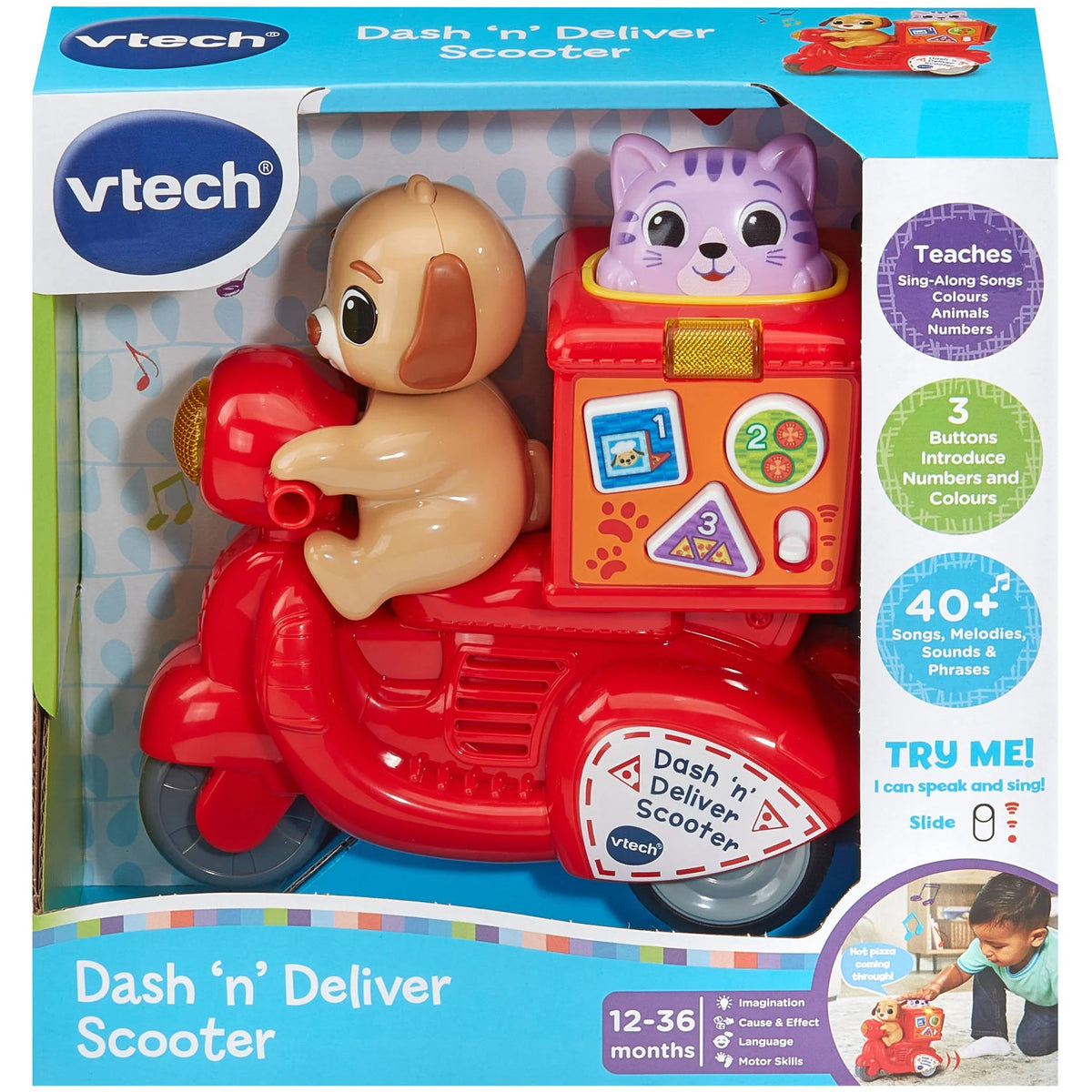VTech - Dash n Deliver Scooter