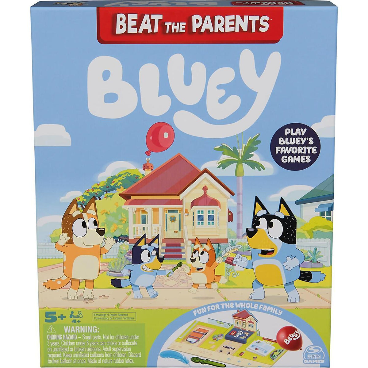 Spin Master Games - Bluey Beat the Parents Family Board Game