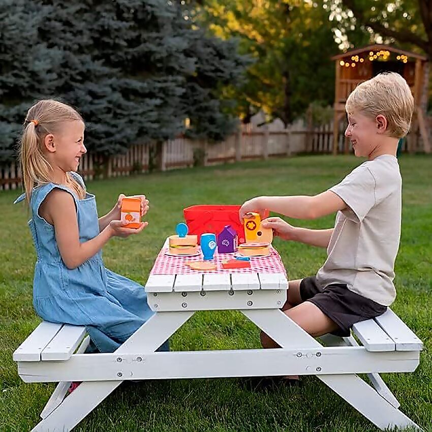 Fat Brain Toys - Pretendables Picnic Basket Set 26pce