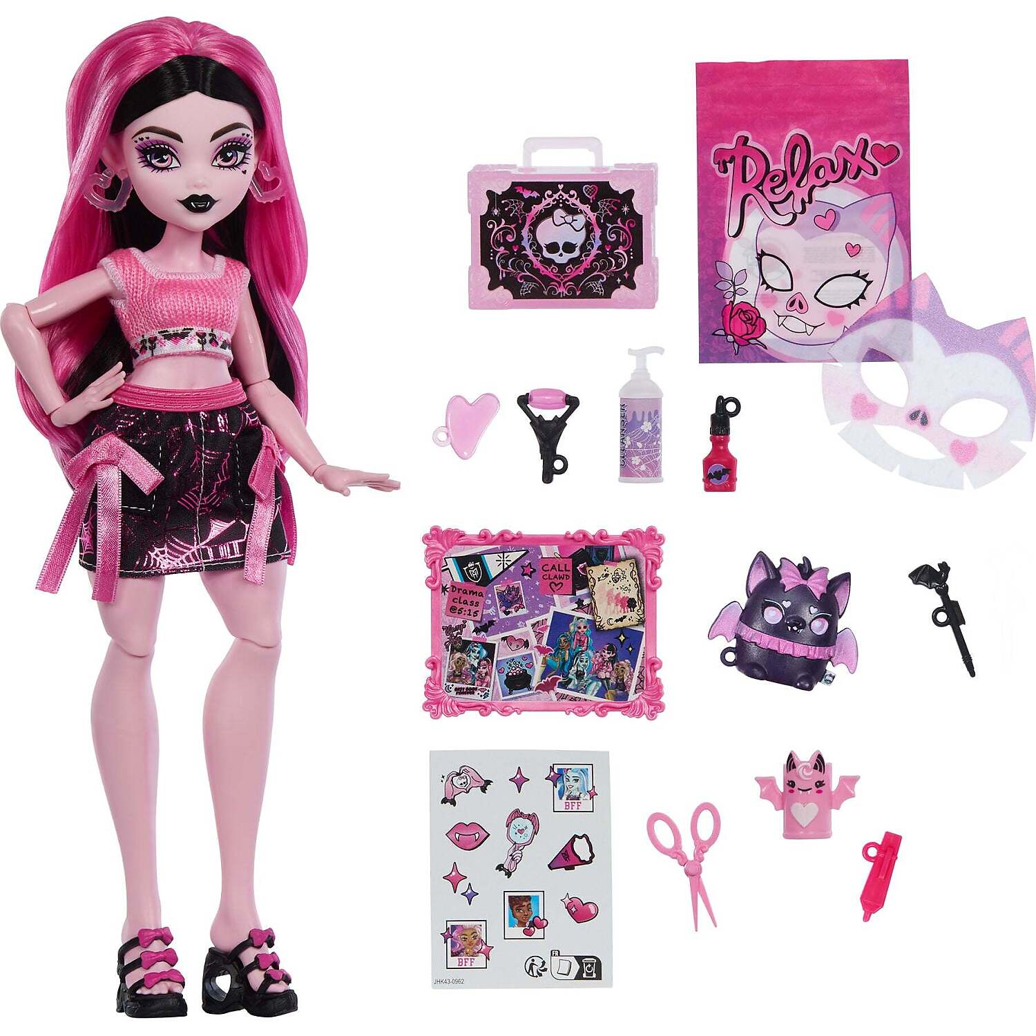Monster High - Self-Scare Secrets Draculaura Fashion Doll with 13 Surprises - Mattel