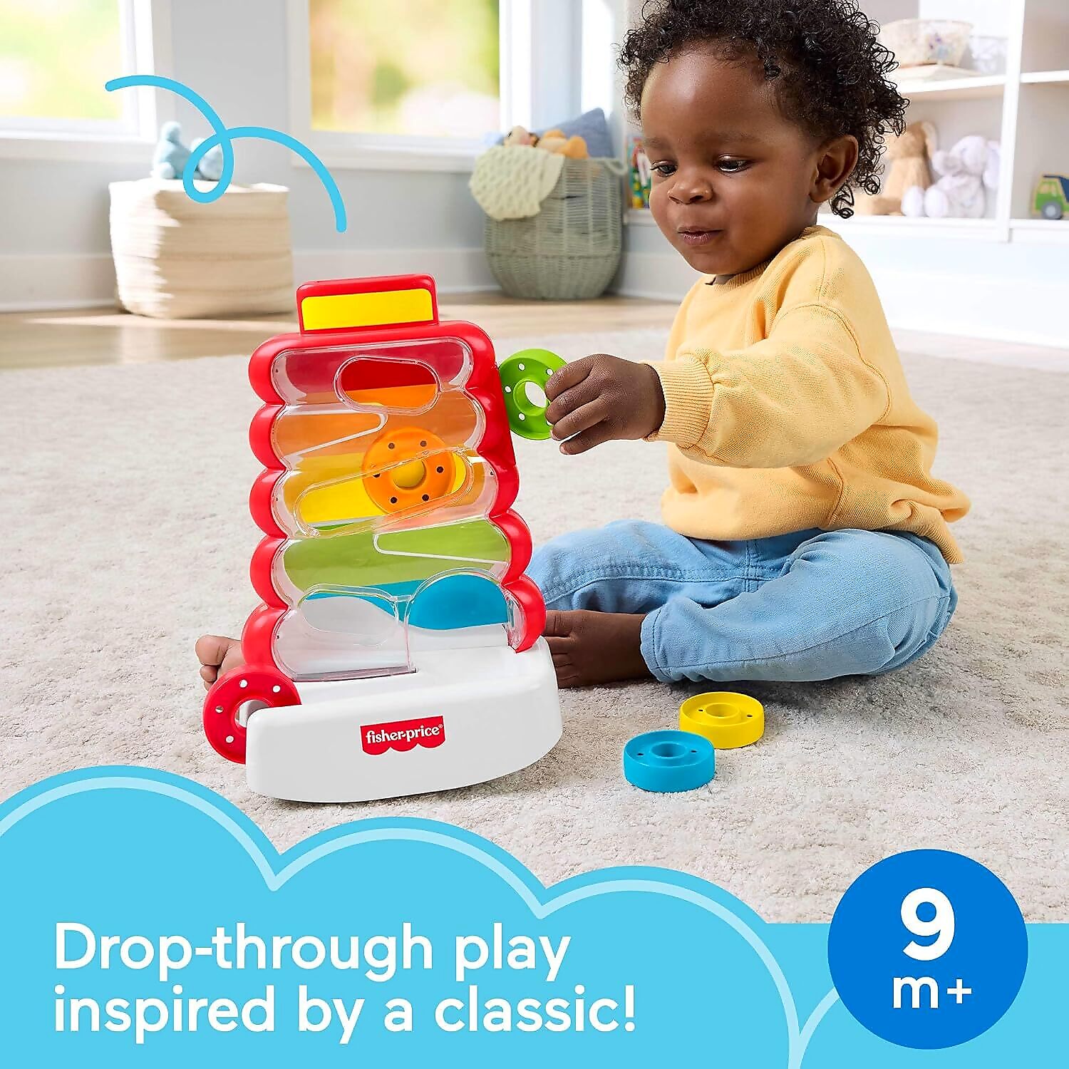 Fisher-Price - Drop Through Rock-A-Stack - Mattel