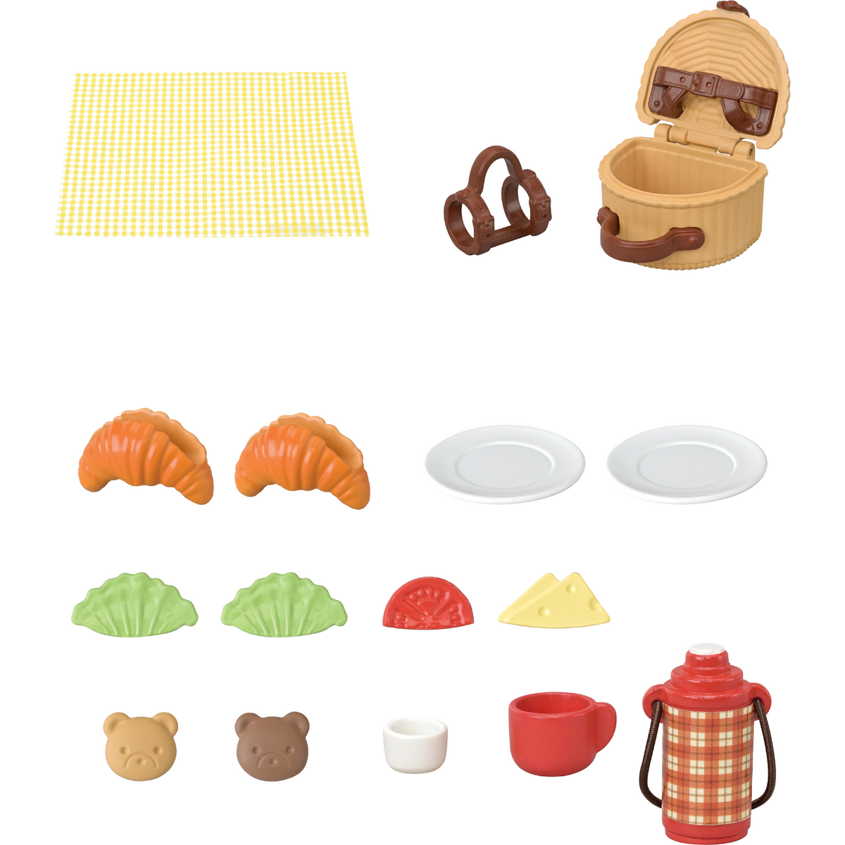 Sylvanian Families - Biscuit Bear Sister & Brother - Delicious Picnic Playset