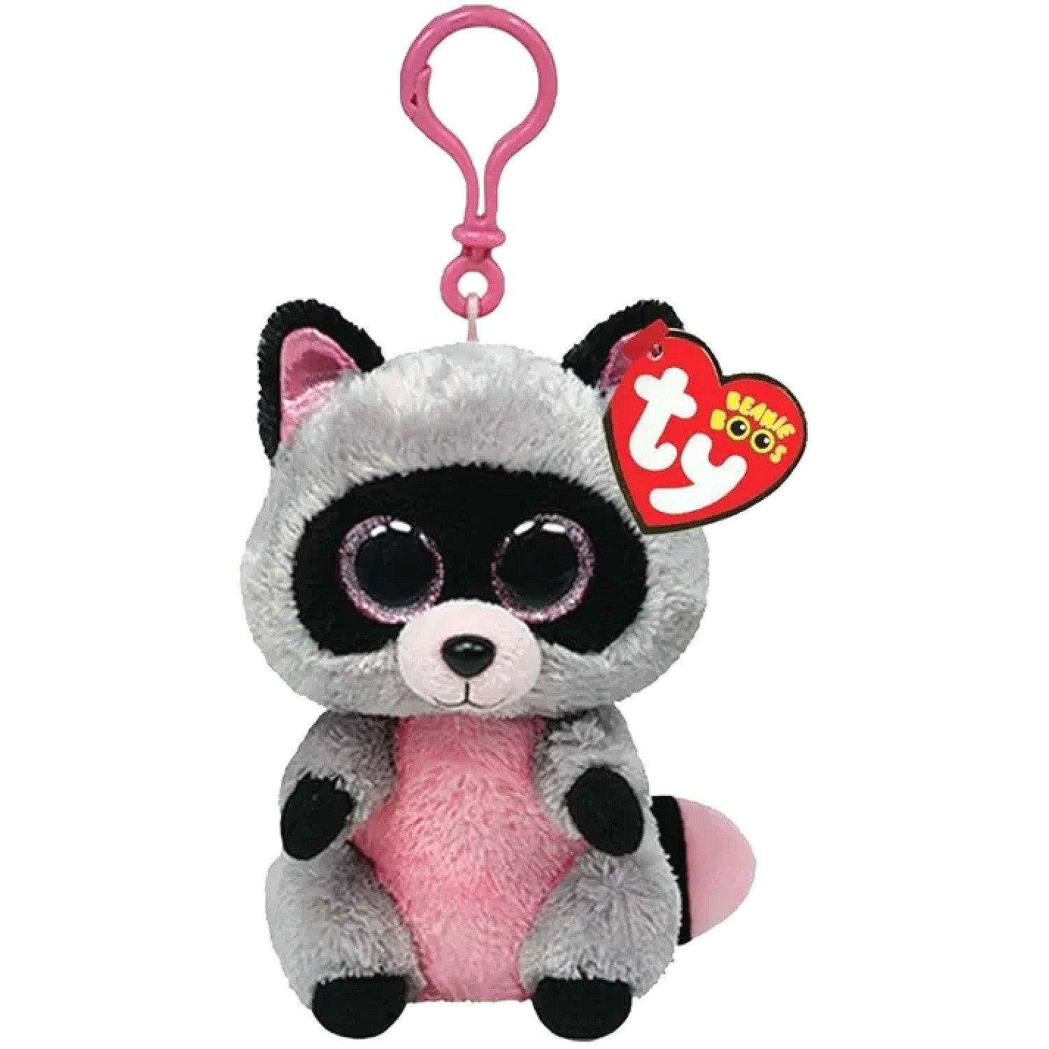Ty - Beanie Babies Clip Rocco Raccoon 5-inch Plush