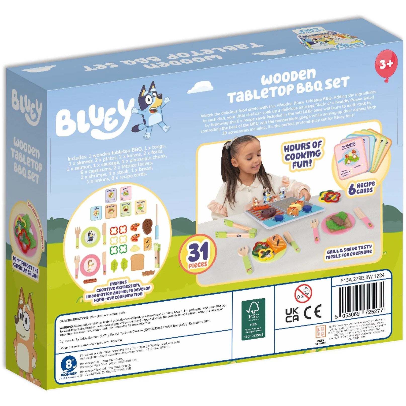 Bluey - Wooden Tabletop BBQ Playset