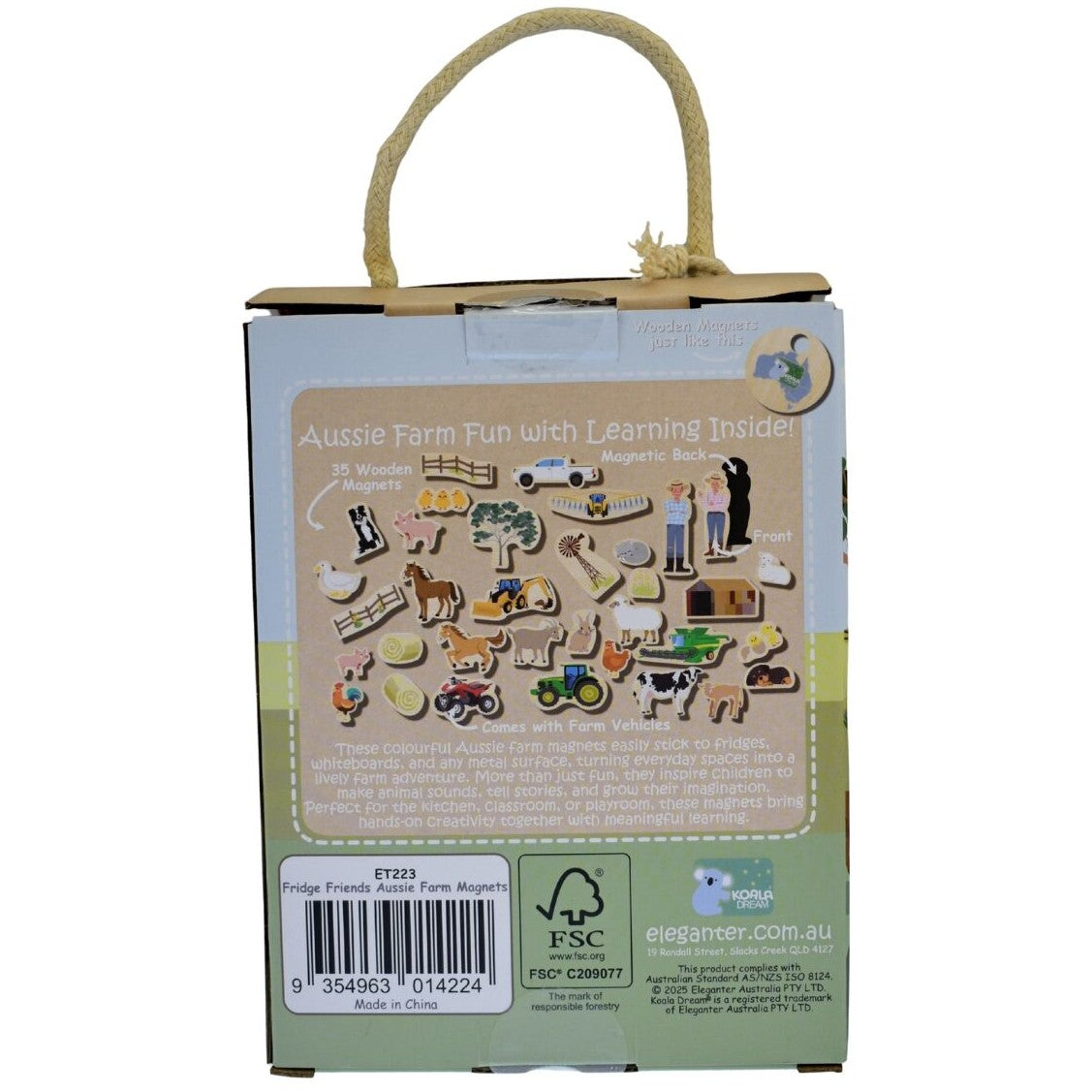 Koala Dream - Fridge Friends Aussie Farm Wooden Magnetic Shapes 35pcs