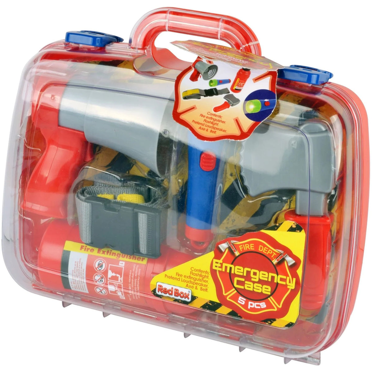 Red Box - Fire Fighter Emergency Carry Case Playset
