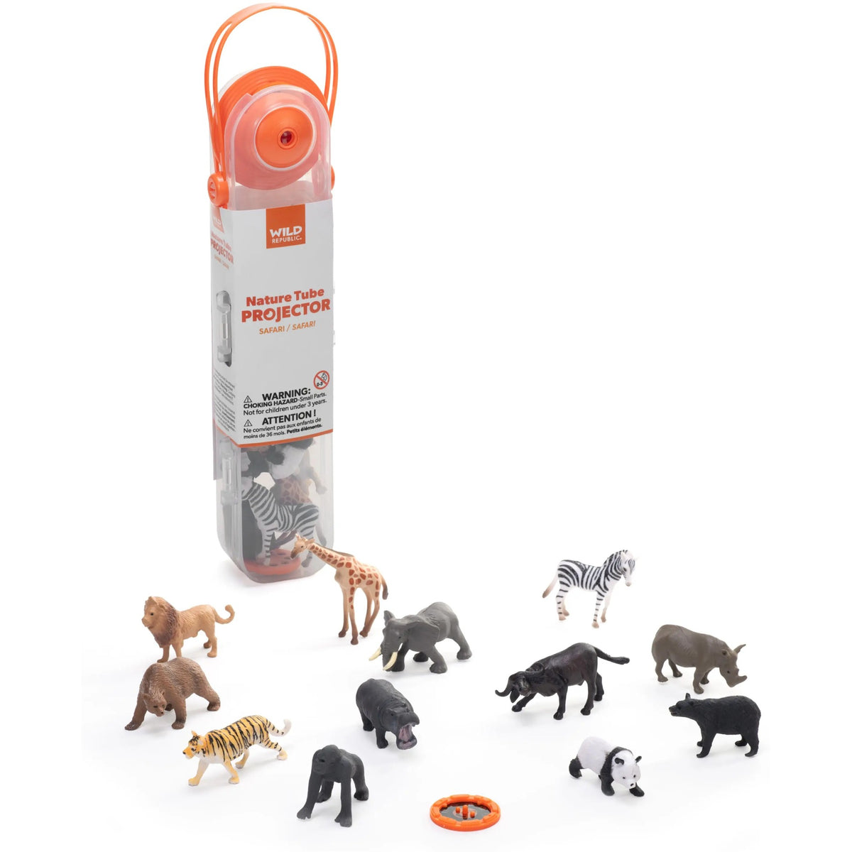Wild Republic - Nature Tube Projector African Safari Animal Figures