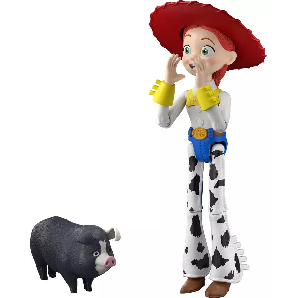 Disney Pixar -  - Toy Story 5 Critter Talk Jessie 12 Inch Action Figure Toy & JD Pig - Mattel